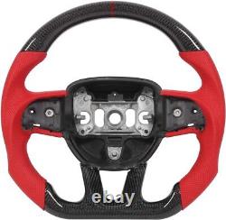 Carbon Fiber Steering Wheel For Dodge Challenger/Charger Srt Hellcat 2015-2020