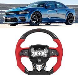 Carbon Fiber Steering Wheel For Dodge Challenger/Charger Srt Hellcat 2015-2020