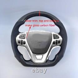 Carbon Fiber Steering Wheel For Ford Explorer Edge Taurus Flex 2011-2016