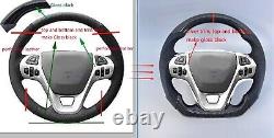 Carbon Fiber Steering Wheel For Ford Explorer Edge Taurus Flex 2011-2016