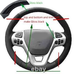 Carbon Fiber Steering Wheel For Ford Explorer Edge Taurus Flex 2011-2016