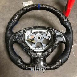 Carbon Fiber Steering Wheel For Infiniti G37 G37X Sedan Coupe 2008+ BLUE LINE