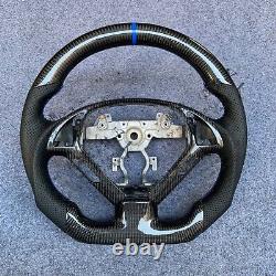 Carbon Fiber Steering Wheel For Infiniti G37 G37X Sedan Coupe 2008+ BLUE LINE