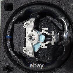 Carbon Fiber Steering Wheel For Infiniti G37 G37X Sedan Coupe 2008+ BLUE LINE