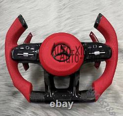 Carbon Fiber Steering Wheel For Mercedes-Benz AMG C63s W213 G500 GTS G63 Upgrade
