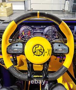 Carbon Fiber Steering Wheel For Mercedes-Benz AMG C63s W213 G500 GTS G63 Upgrade