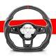 Carbon Fiber Steering Wheel For Volkswagen Golf GTI MK7 15-19 Perforated Leather