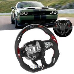 Carbon Fiber Steering Wheel LED for Dodge Challenger/Charger SRT HELLCAT 2015-20