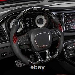 Carbon Fiber Steering Wheel LED for Dodge Challenger/Charger SRT HELLCAT 2015-20