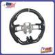 Carbon Fiber Steering Wheel REPLACE FOR 2015-21-22 FORD MUSTANG GT WHITE STRIPE