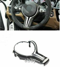 Carbon Fiber Steering Wheel Replacement Trim Fit For M3 M4 M5 M6 X5M X6M