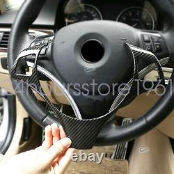 Carbon Fiber Steering Wheel Trim Cover For 2005-2012 BMW 3 Series E90 E92 E93