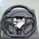 Carbon Fiber Steering Wheel WithBlue Stripe Fit Dodge Charger SRT 15+ None Heated