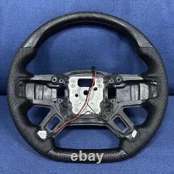 Carbon Fiber Steering Wheel fits for Defender 110 90 130 2020-2024 Nappa WithHeat