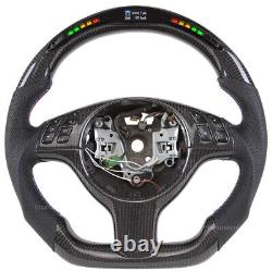 Carbon Fiber Steering Wheel for 01-06 BMW E46 M3+ with Cover (No Paddle Holes)