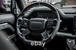 Carbon Fiber Steering Wheel for Land Rover Defender 110 130 90 20-25 with Heated