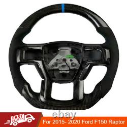Carbon Fiber Steering Wheel with Heated For 2015- 2020 Ford F150 Raptor