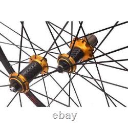 Carbon Fiber Wheel Set 120 Sound 700C Ultra-light Road Bike Wheels V/Disc Brake