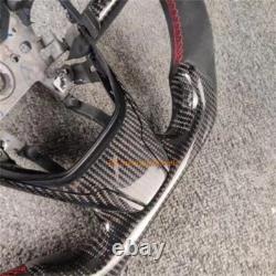 Carbon Fiber black Alcantara LED Steering Wheel For Honda Civic 2016 2017-2021