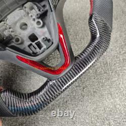 Carbon Fiber black Leather Red stitching Steering Wheel Buick Regal 2018-2020