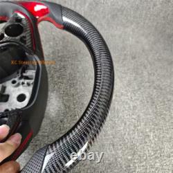 Carbon Fiber black Leather Red stitching Steering Wheel Buick Regal 2018-2020