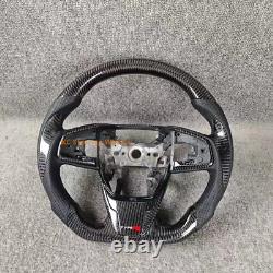 Carbon Fiber black leather Steering Wheel For 2016-2021 Honda Civic 10th GEN