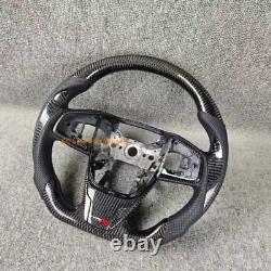 Carbon Fiber black leather Steering Wheel For 2016-2021 Honda Civic 10th GEN