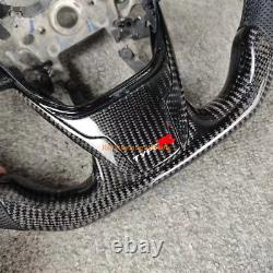 Carbon Fiber black leather Steering Wheel For 2016-2021 Honda Civic 10th GEN
