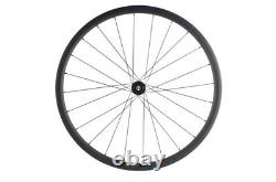 Carbon Road Bike Disc Brake Wheelset Tubeless Wheels Clincher 30-60mm Thru-axle