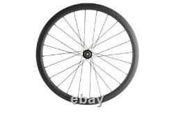Carbon Road Bike Disc Brake Wheelset Tubeless Wheels Clincher 30-60mm Thru-axle