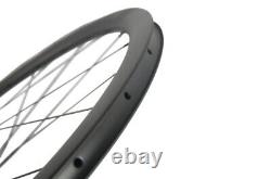 Carbon Road Bike Disc Brake Wheelset Tubeless Wheels Clincher 30-60mm Thru-axle