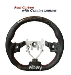 Carbon Steering Wheel D Shape For SUBARU WRX STI IMPREZA FORESTER 2008-2014