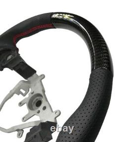 Carbon Steering Wheel D Shape For SUBARU WRX STI IMPREZA FORESTER 2008-2014