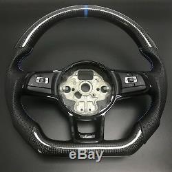 Carbon Steering Wheel For FIT VW Golf 7 GTI R MK7 Jetta Passat CC Polo Scirocco