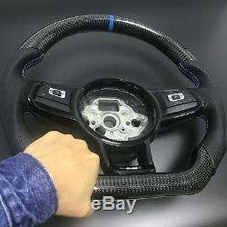 Carbon Steering Wheel For FIT VW Golf 7 GTI R MK7 Jetta Passat CC Polo Scirocco