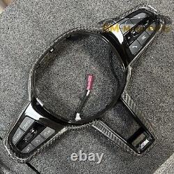 Carbon fiber Steering Wheel Trim For BMW G87 G80/81/82 F90 F91 G30 G31 WithButton