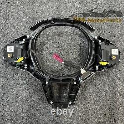 Carbon fiber Steering Wheel Trim For BMW G87 G80/81/82 F90 F91 G30 G31 WithButton