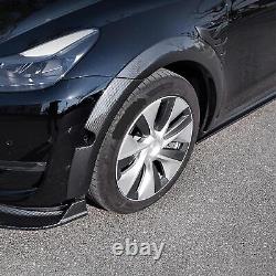Carbon fiber pattern Fender Flare Wheel Arch Cover Trim For Tesla Model Y 2020