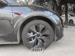 Carbon fiber pattern Fender Flare Wheel Arch Cover Trim For Tesla Model Y 2020