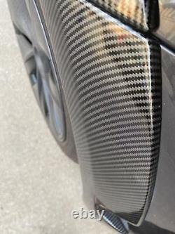 Carbon fiber pattern Fender Flare Wheel Arch Cover Trim For Tesla Model Y 2020