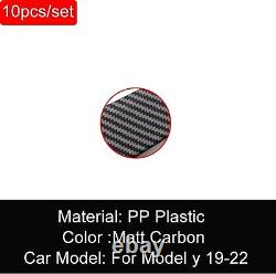 Carbon fiber pattern Fender Flare Wheel Arch Cover Trim For Tesla Model Y 2020