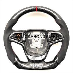 Carbon fiber steering wheel for CHEVY SS SV6 VF2/Holden VF HSV black suede