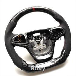 Carbon fiber steering wheel for CHEVY SS SV6 VF2/Holden VF HSV black suede