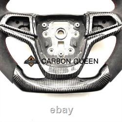 Carbon fiber steering wheel for CHEVY SS SV6 VF2/Holden VF HSV black suede