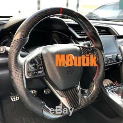 Carbon fiber steering wheel for Honda Civic 10th Gen 2017 2018 models SI Type R