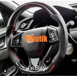 Carbon fiber steering wheel for Honda Civic 10th Gen 2017 2018 models SI Type R