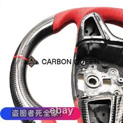 Carbon fiber with RED LEATHER steering wheel for CHEVY SS SV6VF2/Holden VF HSV