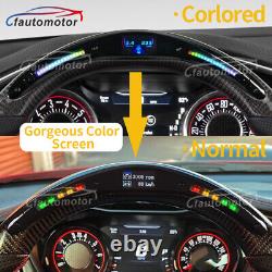 Colored LED Carbon Fiber Steering Wheel Fit 15+ Dodge Challenger Charger Durango
