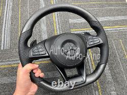 Custom Carbon Fiber Flat Steering Wheel for Mercedes-Benz AMG W205 S63 C63 SL