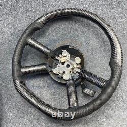 Custom Carbon Fiber Napa Leather Steering Wheel For Jeep Wrangler 2008-2011